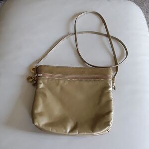 Vintage OHH! Ashley Metallic Gold Genuine Leather Shoulder Bag